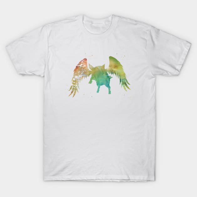 Flying Pig T-Shirt by erzebeth